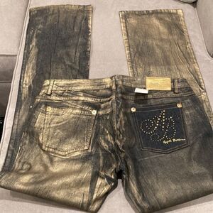 Vintage NWT authentic original Apple Bottoms jeans w/gold.